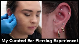 My Curated Ear Piercing Experience & Pain (Tragus, Conch, Rook & Helix)