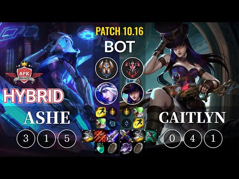 APK HyBrid Ashe vs Caitlyn Bot - KR Patch 10.16