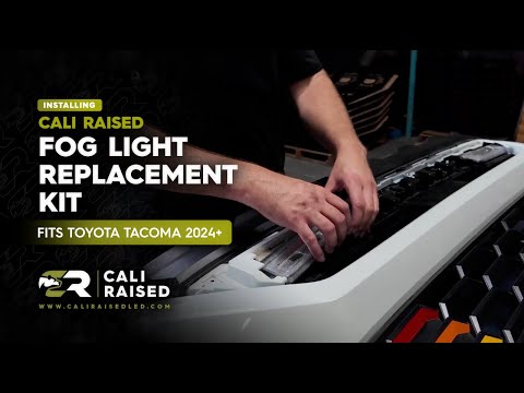 How To Install 2024+ Toyota Tacoma Fog Light Replacement Kit | Cali Raised