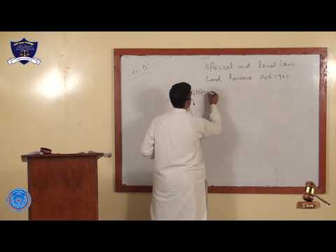 Special & Local Laws Lecture-5