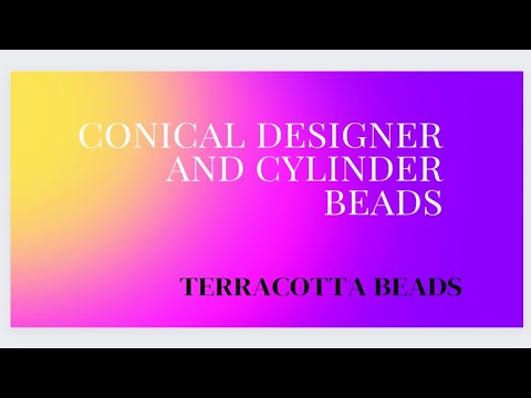conical designer and cylinder beads. TERRACOTA jewellery making