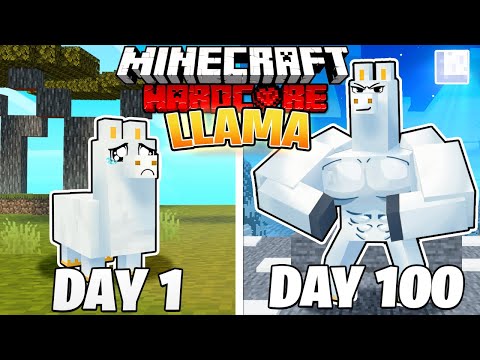 Insane 100 Days as Hardcore Llama in MaxCraft!