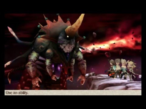 Bravely Default (3DS) - 153 - Ouroboros Phase 1,2,3,4 Battle - Mike's Let's Play