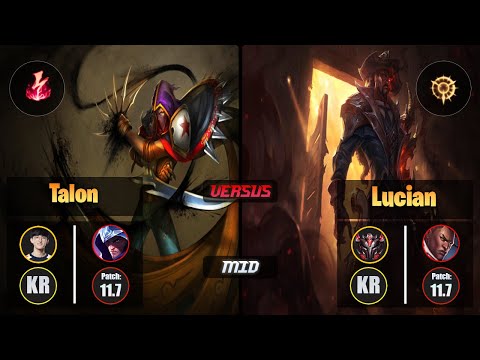 Naehyun TALON (Mid) [Electrocute] VS LUCIAN - Grandmaster KR Patch 11.7