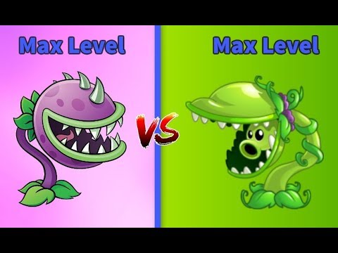 Plants vs Zombies 2. Max Level Chomper vs Snap Pea - PvZ 2 Gameplay