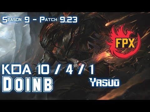FPX Doinb YASUO vs VLADIMIR Mid - Patch 9.23 KR Ranked