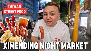 EXPLORING XIMENDING NIGHT MARKET | STREET FOOD FEAST + BEST SOUVENIRS IN TAIPEI!