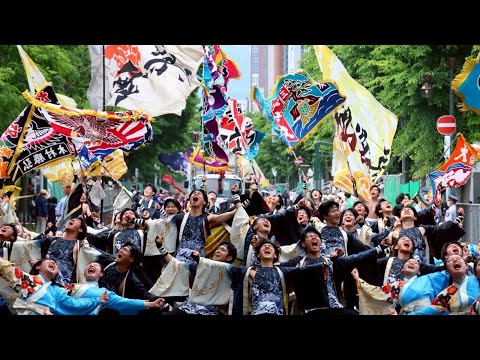 商学科 【小樽商科大学"翔楽舞"】2025年度作品「群笑」6月8日ファイナル審査パレード　大通パレード北コース　in YOSAKOIソーラン祭り_YOSAKOI SORAN FESTIVAL