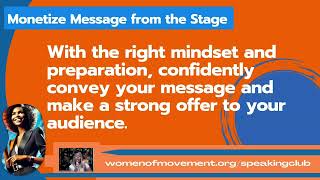 Giving Your Offer & Monetizing Involves Confidence to