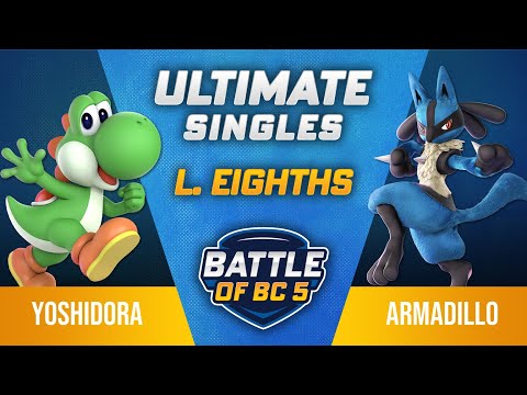 Yoshidora (Yoshi) vs Armadillo (Lucario) - Ultimate Singles Losers Top 8 Qualifier - Battle of BC 5