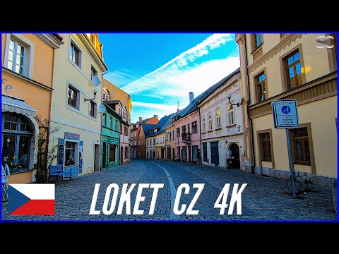Sunday Drive through Loket, Czech Republic | 4K ASMR
