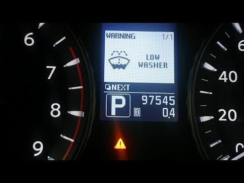 YouTube video about: How to reset low washer fluid light?