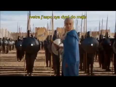 Daenerys speech High Valyrian in Astapor (Subtitled)