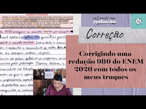 Corrigindo uma redação 980 do ENEM 2020 com todos os meus truques | Jana Rabelo