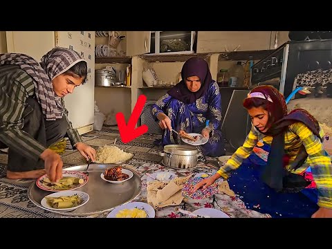 Fariba's family gathering with delicious food