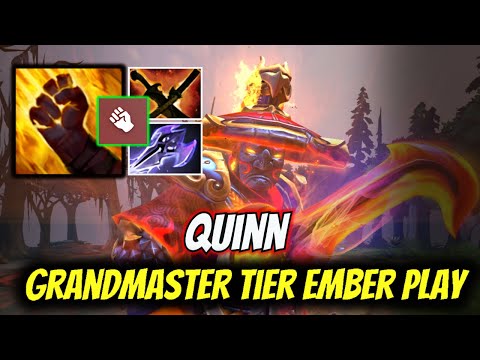 Quinn Grandmaster Tier Ember Spirit SKILLS just Destroyed Noone Mid! | Dota 2 Pro Highlights.