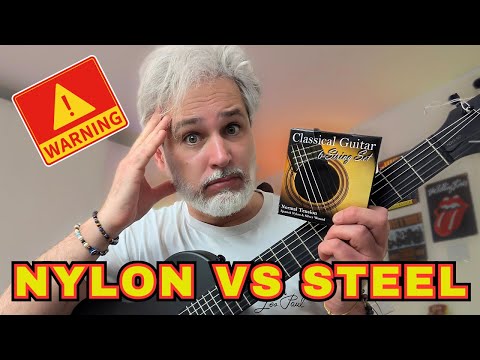 I Put NYLON Strings on a STEEL String Guitar and THIS Happened!