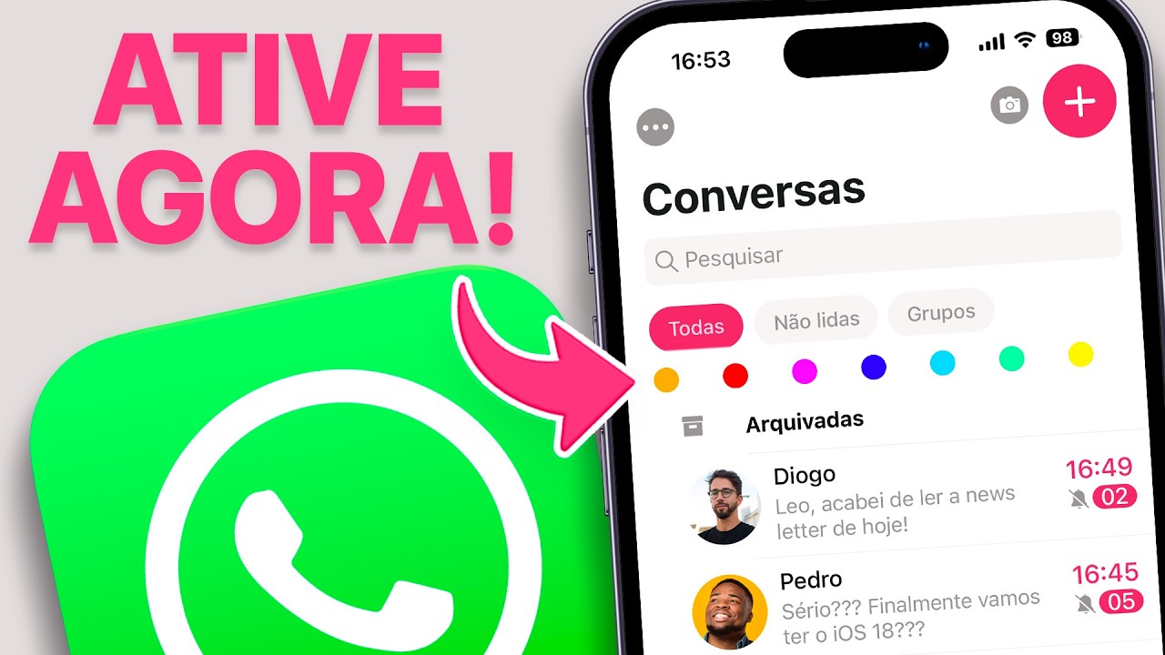 WHATSAPP ATUALIZOU! 🔥 TEMAS e TRANSCRIÇÃO de áudios CHEGARAM!