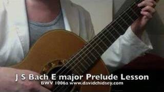 Bach E major Prelude Lesson