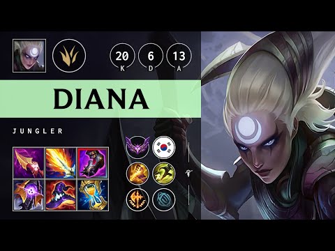 Diana Jungle vs Karthus - KR Master Patch 25.14