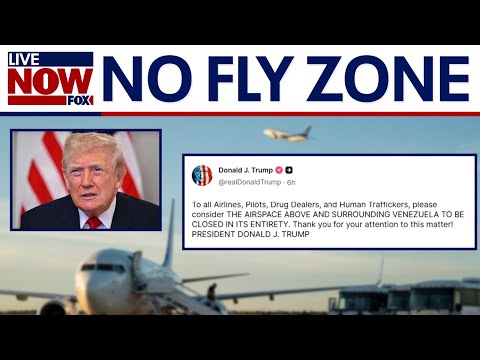 Video | President Trump says Venezuela airspace should be closed