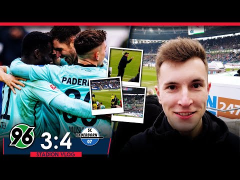HANNOVER vs PADERBORN 3:4 Stadion Vlog 🔥 Torfestival! Plätze direkt hinter der Trainerbank!