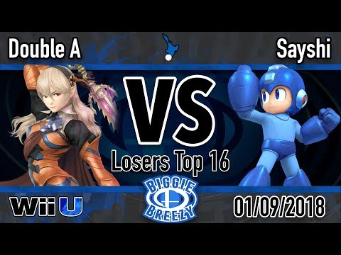 Biggie Breezy: Double A (Corrin) Vs. Sayshi (Megaman) - L. Top 16 Smash 4