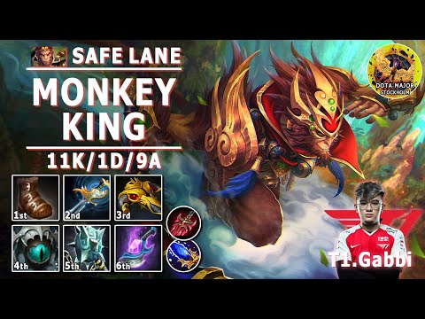 Monkey King Safe Lane Carry | 7.31c | T1.Gabbi Pos 1 MK Play | T1 vs Fnatic | Stockholm Major