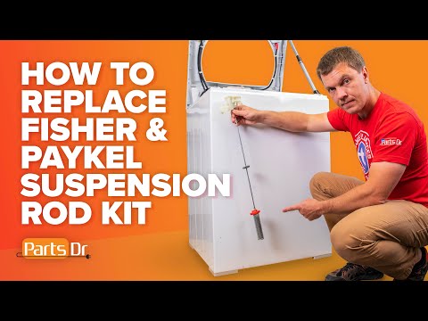 How to replace Fisher & Paykel washing machine suspension rods part # 424495P