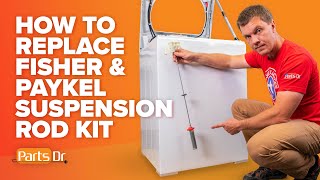 How to replace Fisher & Paykel washing machine suspension rods part # 424495P