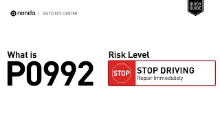 Meaning of OBD p0992