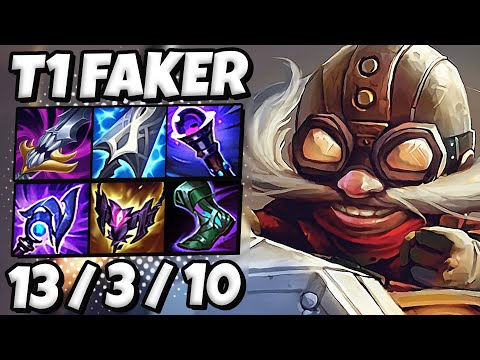 T1 Faker Corki MID vs Orianna - Patch 12.1 Ranked Korea ✅