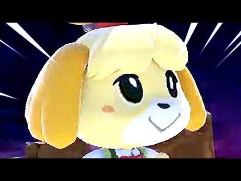 Super Smash Bros Ultimate All Characters Trailers & All Final Smashes So Far (Switch) Isabelle