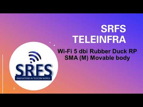 Wi-Fi 5 dbi Rubber Duck  RP SMA (M) Movable body