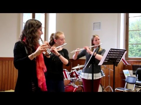 Audition école de musique PRELUDE trio de Flûtes - la marche des enfants