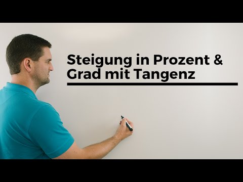Steigung in Prozent und Grad mit Tangens, Erklärvideo, Trigonometrie | Mathe by Daniel Jung