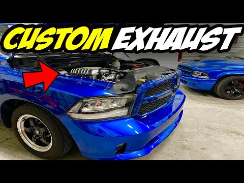 Building Custom Flowmaster Exhaust System | Dodge Ram 1500 Hellcat
