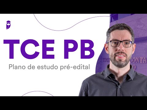 TCE PB Competition: Pre-announcement study plan - Prof. Gilmar Possati