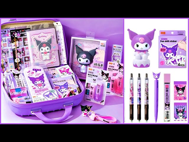 Vídeo relacionado con Kids Licensing - Maletín 3D con Papelería de Kuromi, Set Escolar Completo con Accesorios de Escritura y Estuche Infantil Sanrio para Niñas