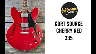Video thumbnail for Cort Source CR Cherry Red 335 ES Hollow body guitar by WelcomeGuitars