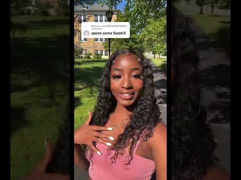 American Girl Speaking Swahili‼️ #kenya #swahili #language #giveityourbestshort #gracemagerz