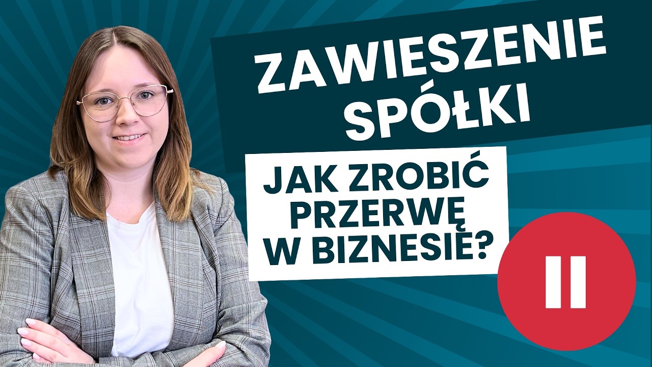Zawieszenie działalności spółki z o.o. krok po kroku: procedura, terminy i wniosek do KRS