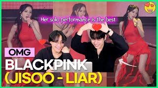 Download lagu BLACKPINK (JISOO) SOLO “LIAR” [KOREAN  REACTION] !! 🤞🔥 mp3