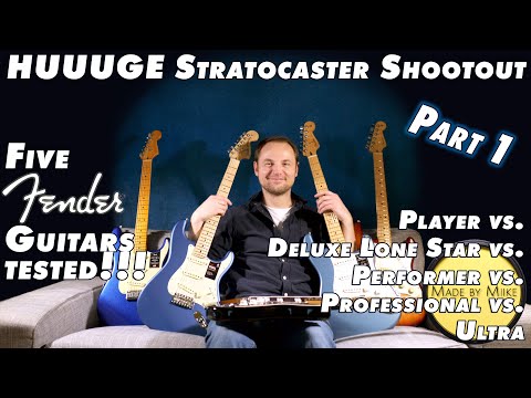 Stratocaster Shootout + Opinion [Pt. 1]: Fender Player vs. Performer vs. Professional vs. Ultra vs..