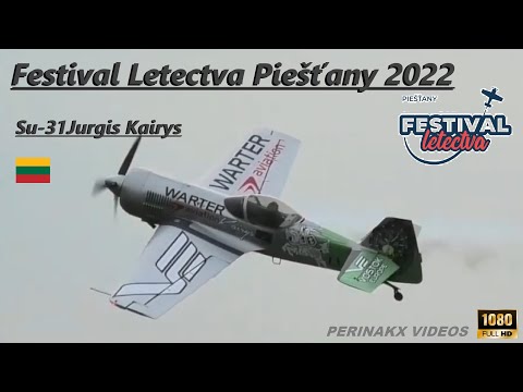 Sukhoi Su-31 ▲ Jurgis Kairys 🇱🇹 ▲ Festival Letectva Piešťany 2022