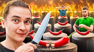 100 слоев еды и 1 торт *едим пока не найдем торт*