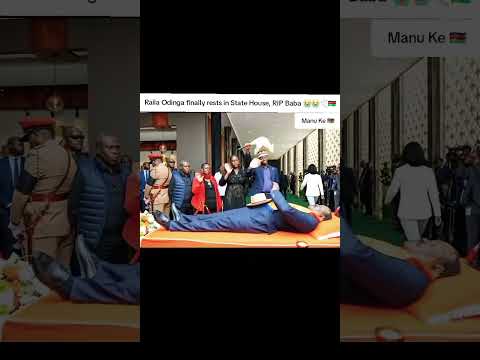 Raila Odinga finally rests in State House, RIP Baba 😭😭🕊🇰🇪