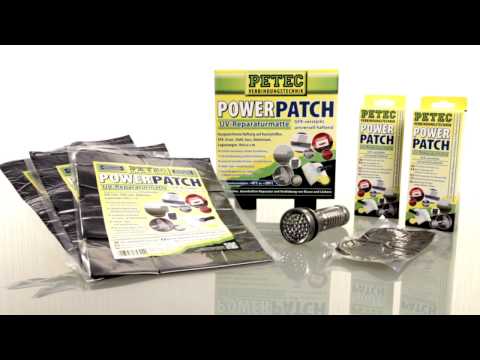 PETEC Anwendungsvideo zu unserer universellen UV Reparaturmatte Power Patch