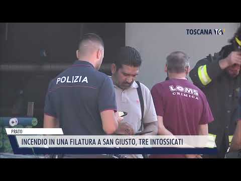 2022-08-04 PRATO - INCENDIO IN UNA FILATURA A SAN GIUSTO, TRE INTOSSICATI