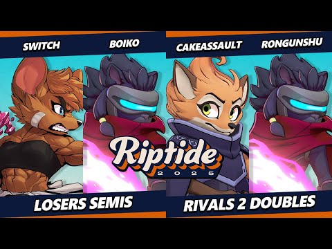 Riptide 2025 LOSERS SEMIS - Switch & Boiko Vs. CakeAssault & Rongunshu - Rivals of Aether II - RoA2